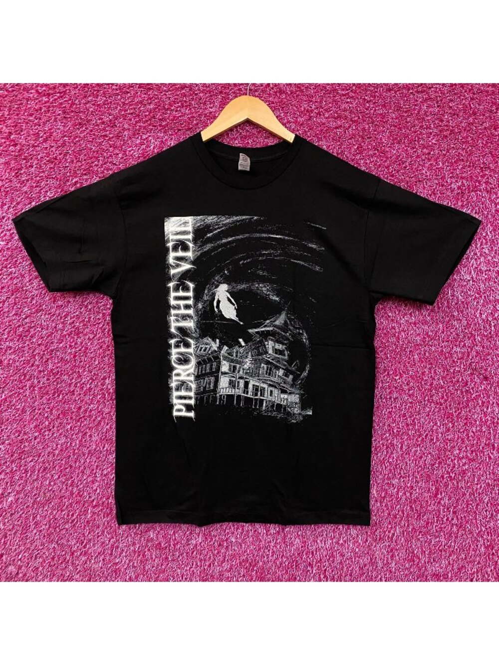 Pierce the Veil "Collide With The Sky" Haunted House Graphic T-Shirt Large